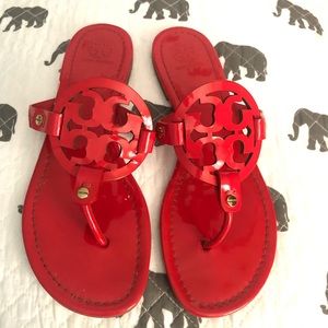 Tory Burch Miller Poppy Red patent 9